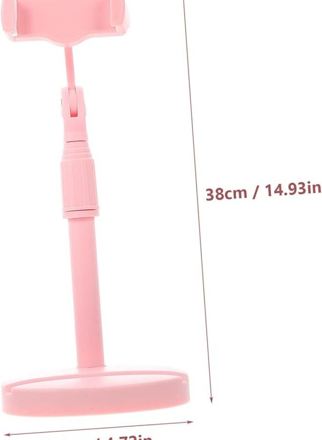 Black Portable Phone Holder Stand For Desk Office Bedroom Live Streaming Movies - Image 2